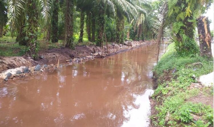 Pembuatan saluran drainase primer di Jalan Pemuda Sampit