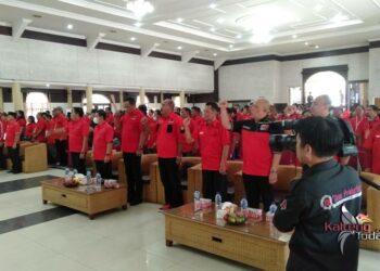 Caption : Rakercab III DPC PDI-P Kab Bartim yang berjalan sukses dan meriah. (foto : Agus Prasetyo)