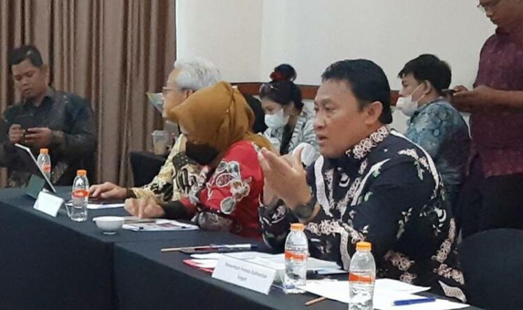 Wakil Gubernur Kalteng Edy Pratowo mengikuti kegiatan Uji Publik Monitoring dan Evaluasi Keterbukaan Informasi Publik (KIP) Tahun 2022 di Hotel Redtop Jakarta, Selasa (1/11/2022).