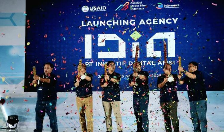 peluncuran agensi iklan Asosiasi Media Siber Indonesia (AMSI) di Ballroom 1, Hotel JS Luwansa, Jakarta Selatan, Rabu (23/11/2022).