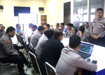 Guna Mengamankan Perayaan Nataru, Polresta Palangka Raya Latihan Ops Lilin Telabang