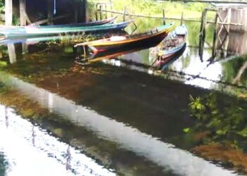 Pasar Ikan Tak Difungsikan, Kelotok dan Barak Pedagang pun Terabaikan