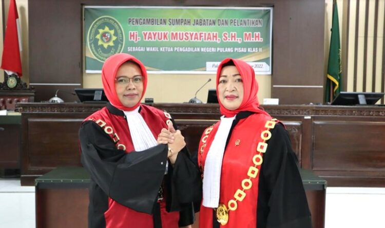 Hj Yayuk Musyafiah Menjabat Wakil Ketua PN Pulang Pisau