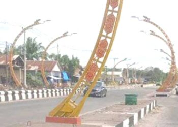 Miris, Ornamen Terowongan Nur Mentaya Sampit Diduga Dirusak