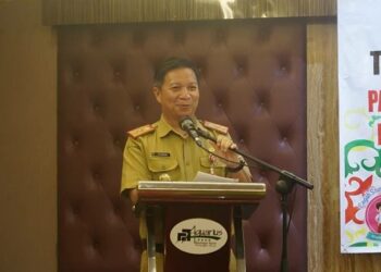 Staf Ahli Gubernur Kalteng Suhaemi membuka pelatihan tenaga pendamping korban kekerasan terhadap perempuan dan anak