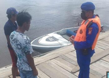 Polairud Polres Katingan Awasi Keadaan Pesisir