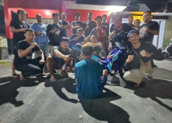 Ket Foto: RN warga Tambak Bajai Kecamatan Dadahup diamankan tim gabungan