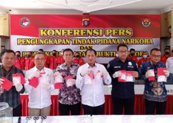 Selama Januari 2023, Ditresnarkoba Polda Kalteng Amankan 301,95 Gram Sabu