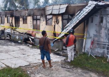 Barak Enam Pintu di Kuala Kurun Ludes Dilahap si Jago Merah