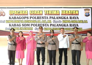 Jabatan Kabag Ops dan Kabag SDM Polresta Palangka Raya Resmi Berganti