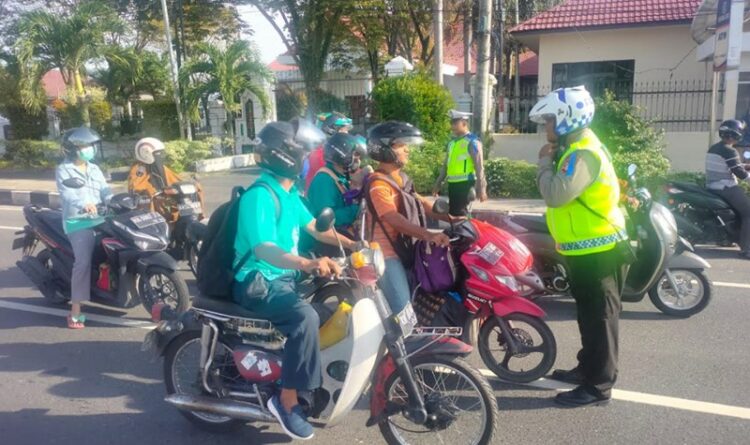 Tekan Angka Kecelakaan, Satlantas Polresta Palangka Raya Sosialisasikan Safety Riding bagi Pengendara