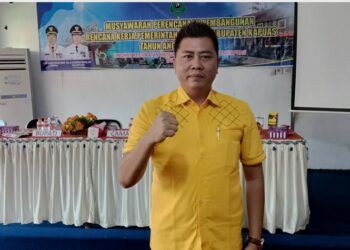 Ket foto Anggota DPRD Kapuas Rahmad Jainudin Fraksi Golkar menghadiri Musrenbang Kecamatan Kapuas Murung.
