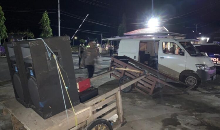 Polres Barsel Penertiban Pemuda Bagarakan Sahur