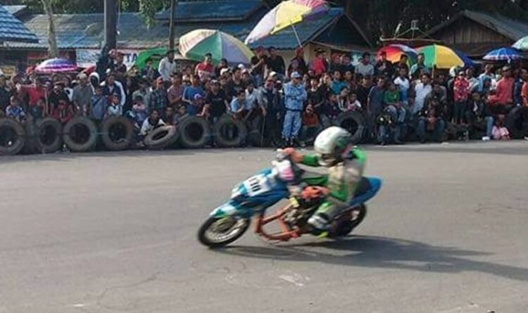 Foto - Event Open Race Motorprix di Taman Kota Sampit, beberapa waktu lalu.(IST).