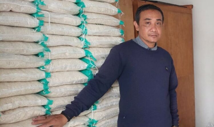 Keterangan : Kondisi beras hasil Food Estate yang ada di Dinas TPHP Provinsi Kalteng. (ist)
