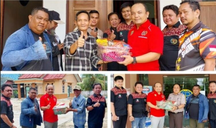 Peringati HPN dan Sambut Ramadhan, Anggota PWI Barsel Kunjungi Ketua Demisioner