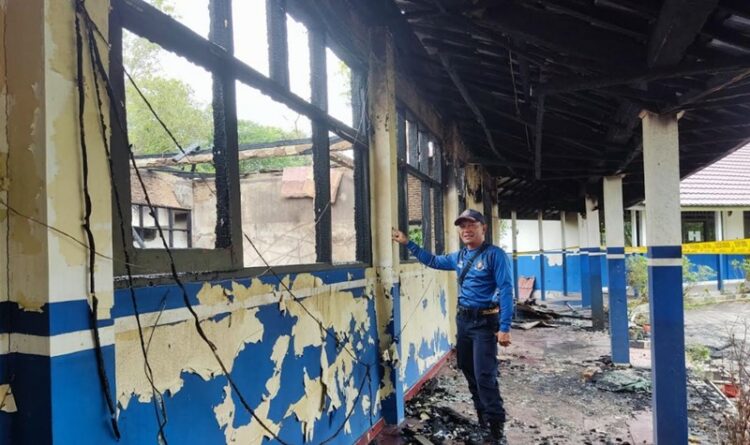 Hasil Investigasi, Tiga Ruangan SMAN 5 Palangka Raya Rusak Total