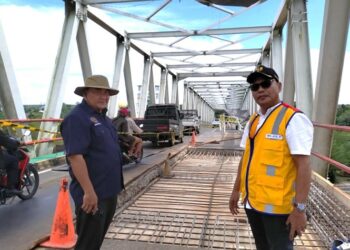 Jembatan Katingan Ditutup Enam Jam