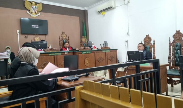 Keterangan : Suasana sidang di Pengadilan Negeri Palangka Raya. (ist)