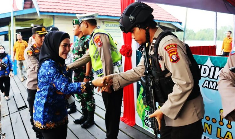Wakil Bupati Seruyan Tinjau Pos Pengamanan Lebaran Idul Fitri