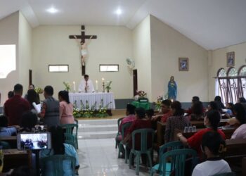 Perayaan Paskah di Gereja Katolik Stasi Jaweten Berlangsung Meriah dan Penuh Suka Cita