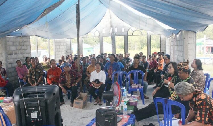 Foto ; Suasana Dialog Bersama Umat Hindu di Desa Lawang Kajang , Kecamatan Timpah , Kabupaten Kapuas.