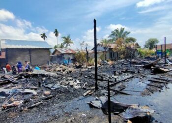7 Rumah Rumah Kembali Jadi Arang di Kecamatan Baamang