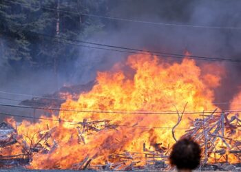Satu Rumah di Pasar Subuh Buntok Hangus Terbakar