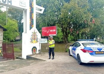 Jelang Akhir Liburan, Satlantas Polresta Palangka Raya Gatur Lalin Cegah Kemacetan
