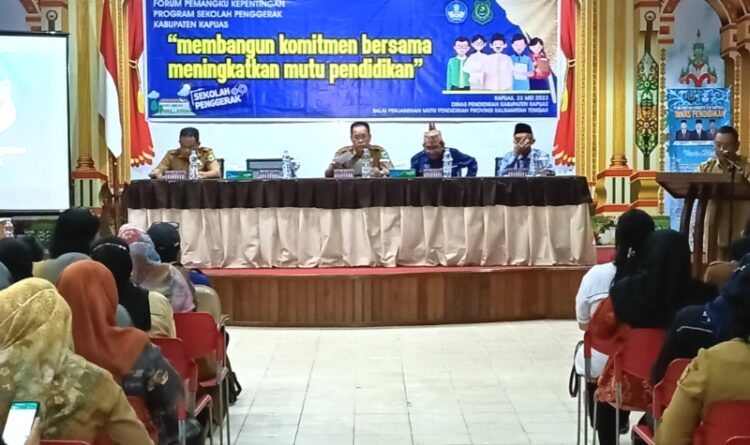 Lokakarya Implementasi Kurikulum Merdeka Belajar Wujudkan Profil Pelajar Pancasila.