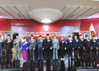 Usai di Lantik, Ini Kata Ketua KPU Kalteng Periode 2023 – 2028