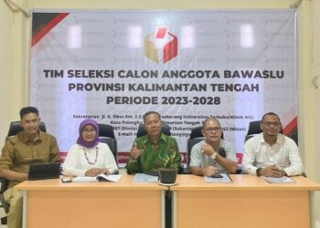 Pendaftaran Ditutup, Ada 48 Calon Anggota Bawaslu Provinsi Kalteng Kaltengtoday.com, Palangka Raya -