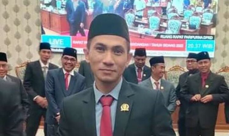 TEGAS: Anggota DPRD Kabupaten Katingan Budi Hermanto ketika diwawancarai, Senin (19/6/2023).