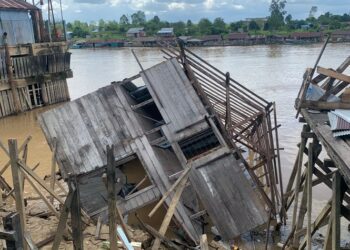 Dua Rumah Palangka Raya Ablasi, Warga Rugi Rp 70 Juta