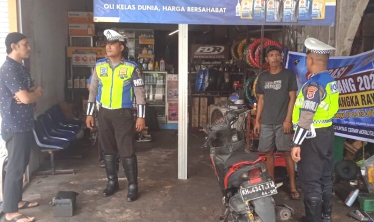 Tanggapi Keluhan Masyarakat, Satlantas Polresta Palangka Raya Imbau Pengusaha Bengkel Tak Perjualbelikan Knalpot Brong
