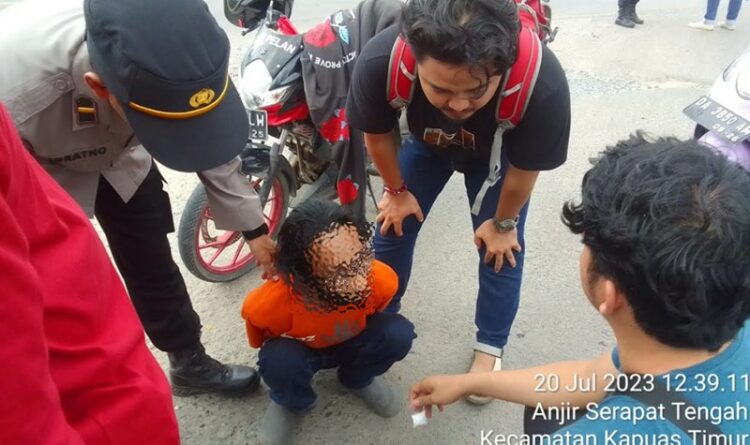 DEdarkan Sabu Ke Kapuas,Warga Kalsel Ditangkap Polisi