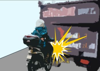 Tabrak Truk Dari Belakang, Pengendara Motor Tewas
