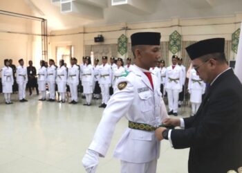 Anggota Paskibraka Pulang Pisau Resmi Dikukuhkan