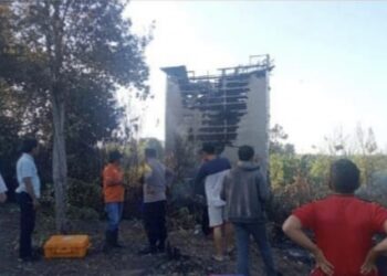 Kebakaran Hanguskan Bangunan Walet Milik Warga Kereng Pangi