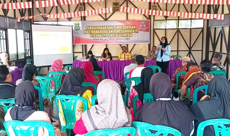 DP3APPKB Sosialisasi Pencegahan KDRT Kepada Kader KPATBM Desa Pulau Telo