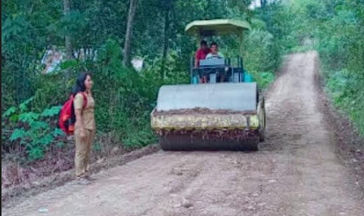 Pengerjaan Jalan Desa Betang Balong - Desa Pulau Padang Kembali Dilanjutkan