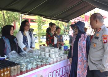 Kembangkan UMKM, Pengurus Daerah Bhayangkari Kalteng Gelar Bazar di Mapolda