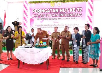 HUT Ikatan Bidan Indonesia Gumas ke-72 Diperingati