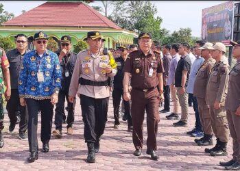 Polres Gumas Gelar Apel Mantap Brata Telabang
