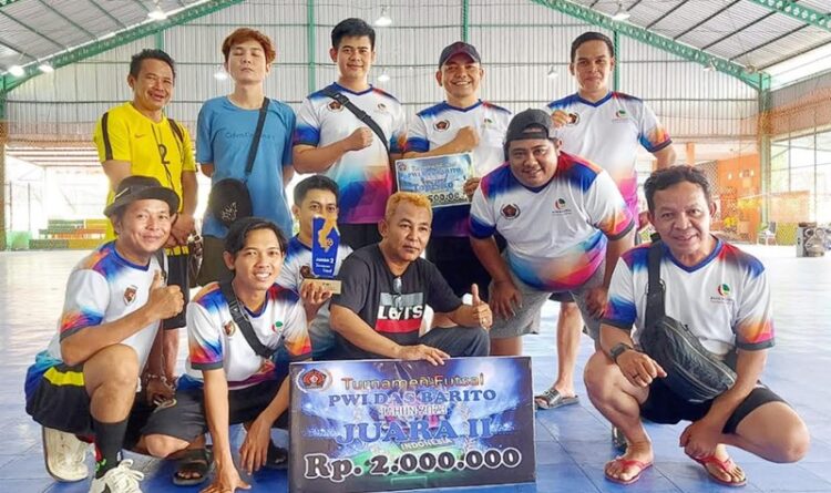 PWI Barito Selatan Raih Juara 2 Turnamen Futsal PWI se DAS Barito