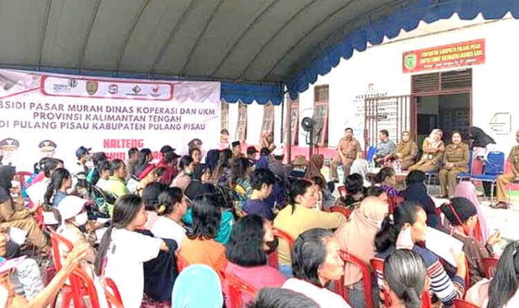 Pj Bupati Pulpis Menyerahkan Paket Subsidi Sembako Pasar Murah
