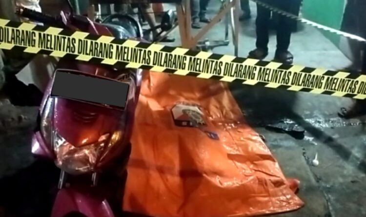 Seorang Pria Ambruk dan Tewas di depan Warung Makan