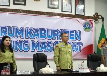 Bupati Gunung Mas Membuka Sosialisasi Forum Kabupaten Gunung Mas Sehat 2023