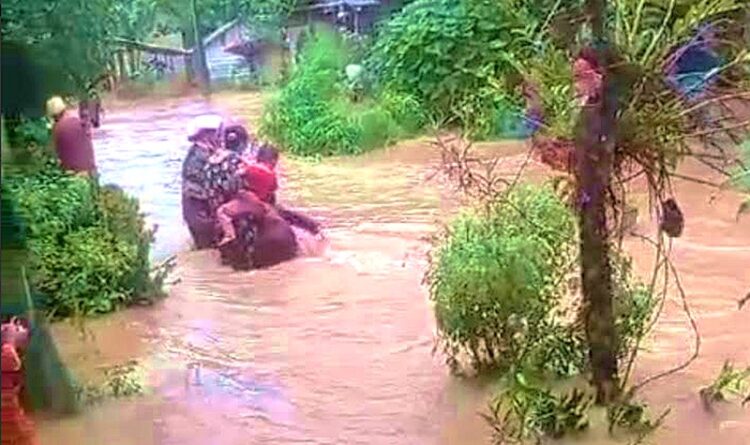 Sejumlah Titik di Kecamatan Dusun Tengah Terendam Banjir