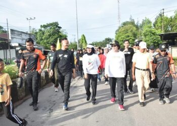 Jalan Sehat Oleh KPU Lamandau di Ikuti Ribuan Masyarakat